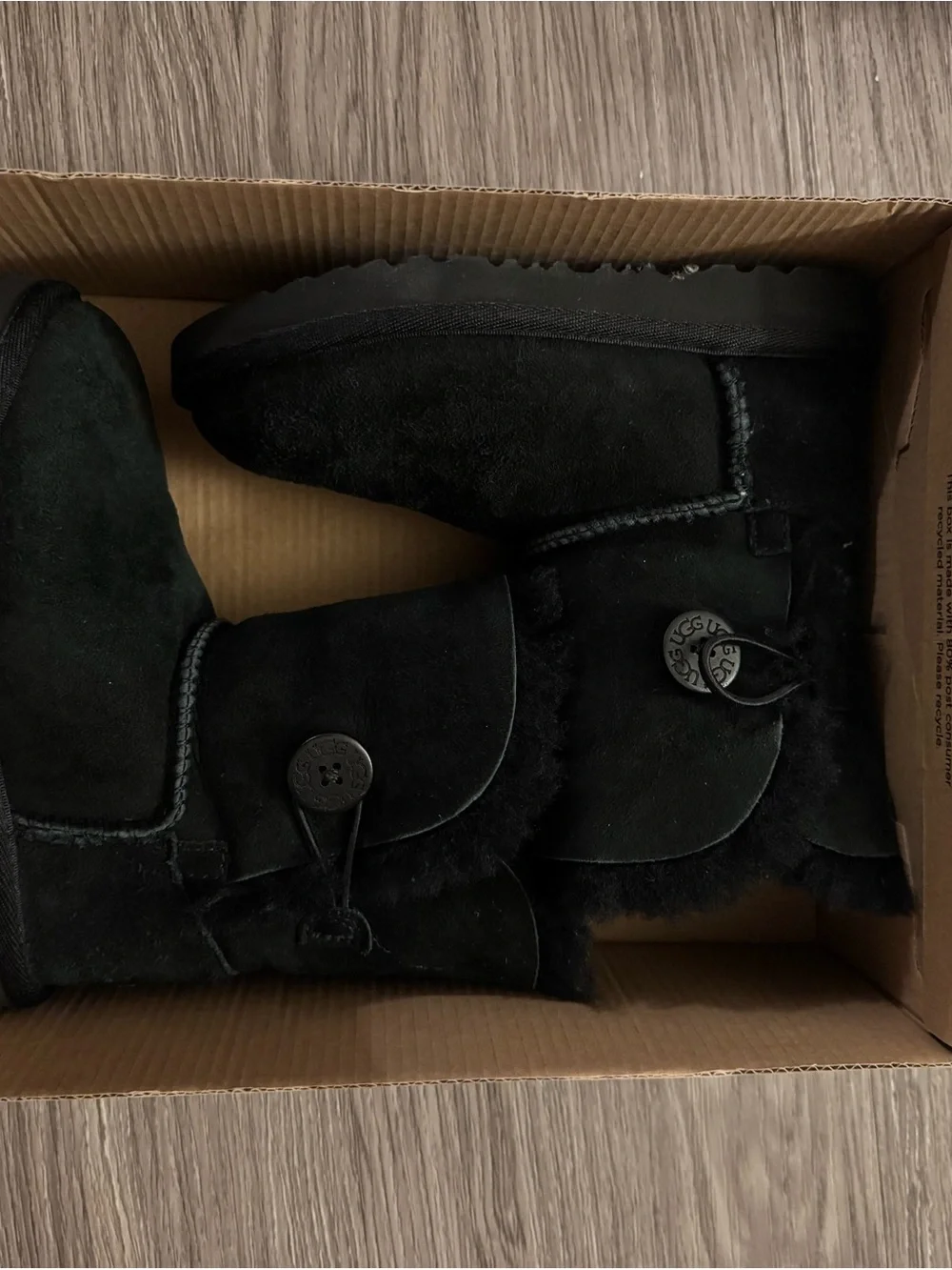 UGG Kids Bailey Black Boots